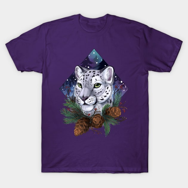 Snow leopard T-Shirt by KaceyMeg